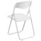 Emma and Oliver 2 Pack Commercial Event Plastic Folding Chair with Ganging Brackets